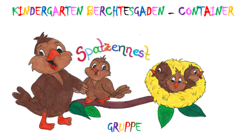 Containerkindergarten-Logo mit Schriftzug